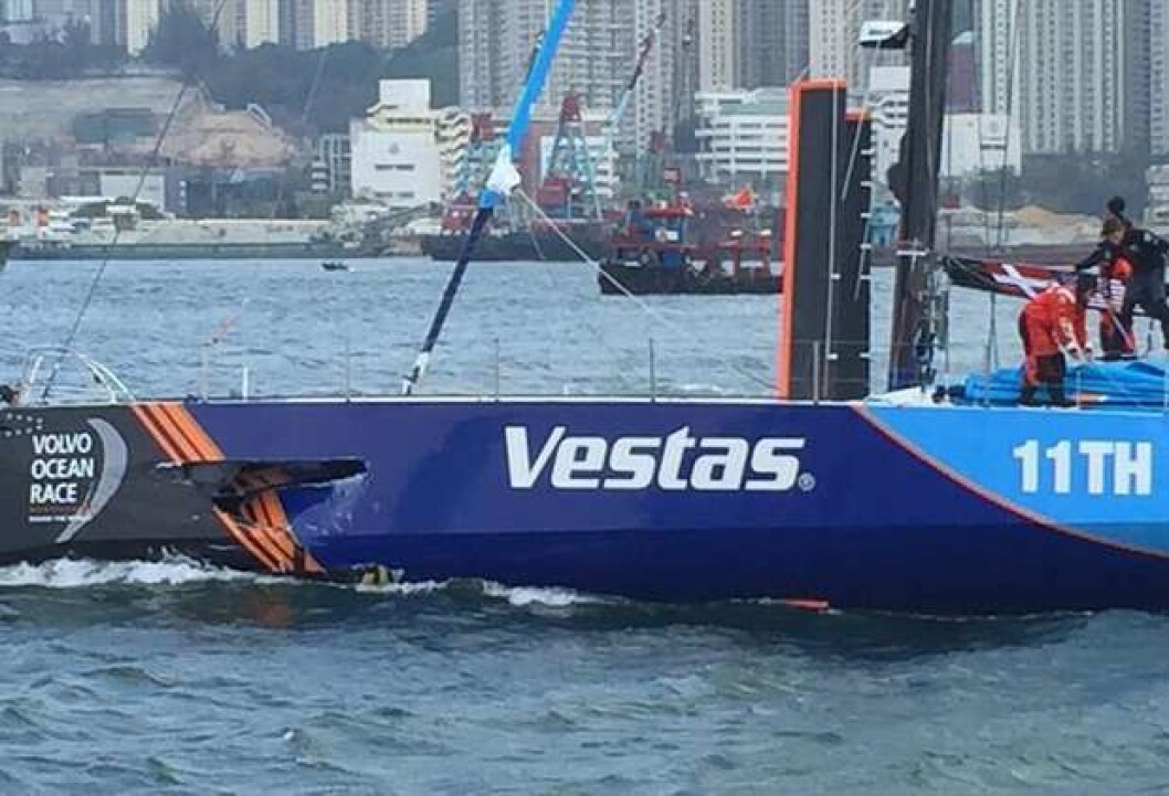 SKADET: «Vestas» kolliderte med fiskebåt med døden til følge. SKADET: «Vestas» kolliderte med fiskebåt med døden til følge.