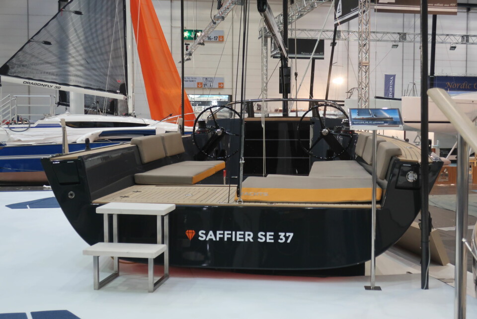 DAGSEILER: Nederlandske Saffier tenker annerledes med sin nye 37-fots dagseiler.