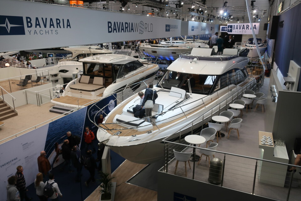 STORT: Bavaria brukte Boot for å lansere tre nye seilbåter og to nye motorbåter.