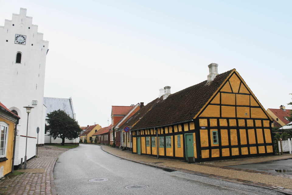 SJARM: St Maria-kirken er fra 1100-tallet, og Sæby fikk bystatus i 1524.