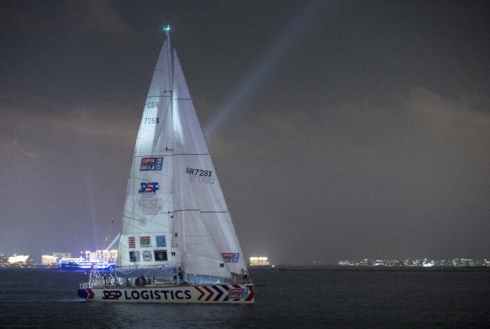 PSP arriving at the Clipper Round the World yacht race stopover in Sanya, on the island of Hainan in Southern China