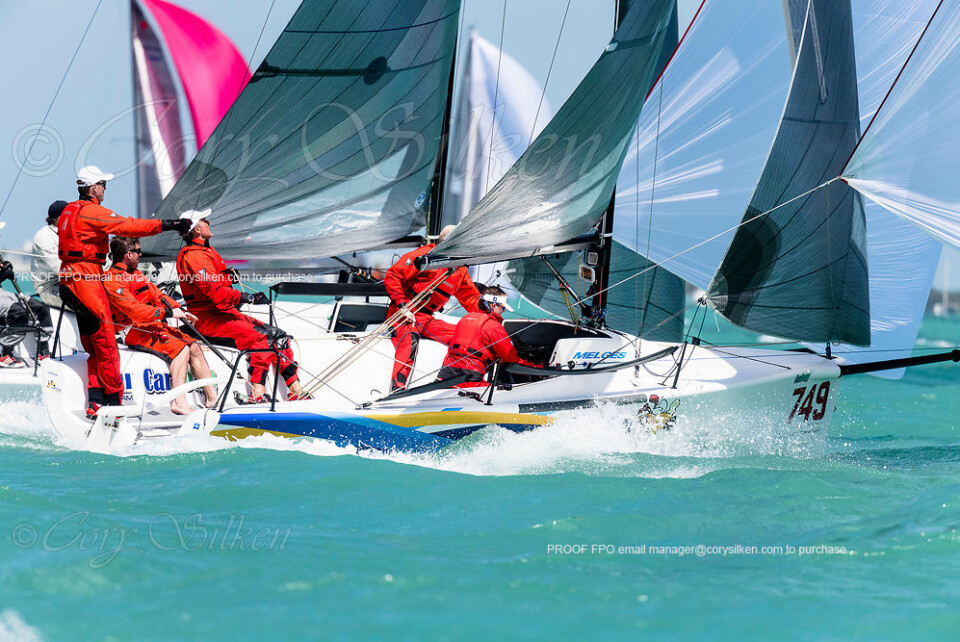 Rett Rundt Hjørnet tok en fin 4. plass i Melges 24 klassen i Miami Sailing Week.
