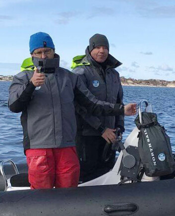 COACHER: Maurice O?Connell og Nigel Young fulgte Melges-seilerne med argusøyne. COACHER: Maurice O?Connell og Nigel Young fulgte Melges-seilerne med argusøyne.