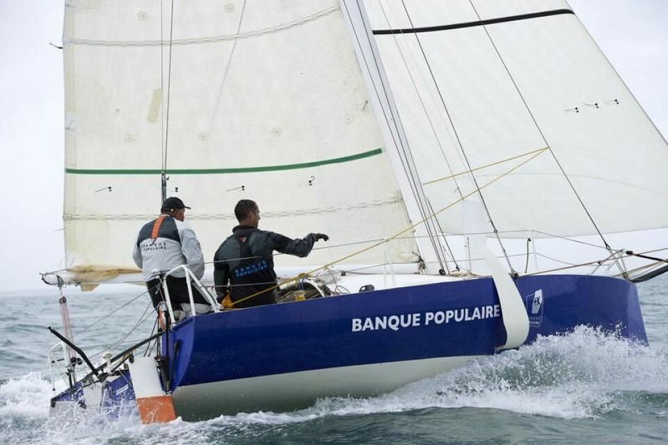 Banque Populaire har testet ut den nye teknologien på en gammel Mini Transat-båt.