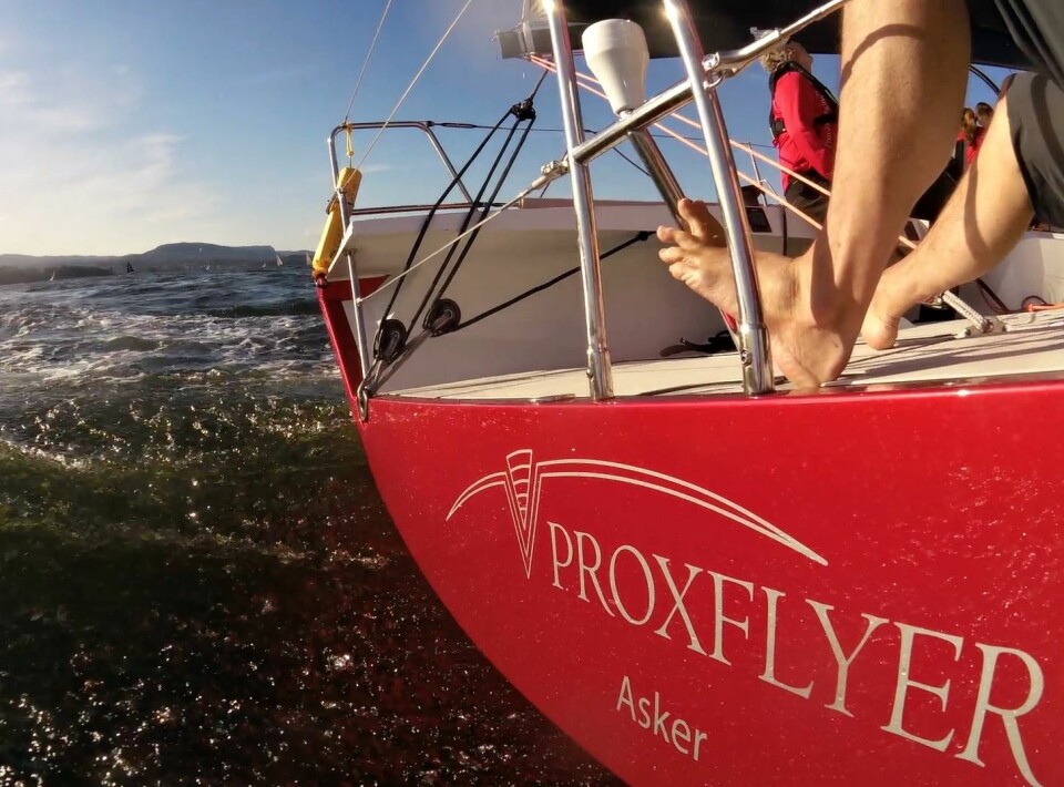 14 KNOP:  Det var perfekte forhold under «Proxflyer«s debuttregatta i Asker.