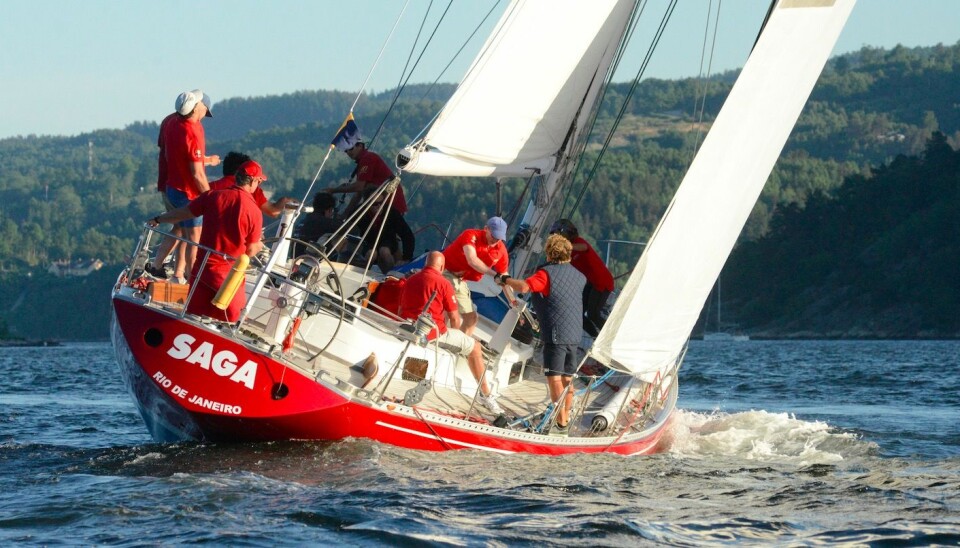 RASK: Gamle Saga holder imponernde fart, og seiler fra det meste. Båten ser ut til å like kryss.