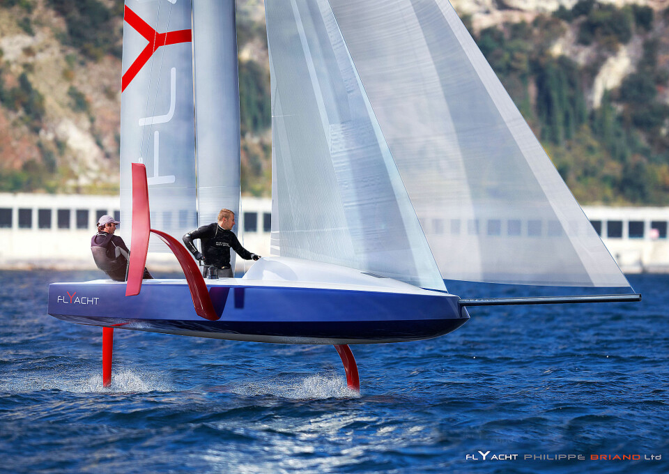 MINI: Philippe Briand har utviklet America's Cup konseptet for en 6,5 meter lang båt.
