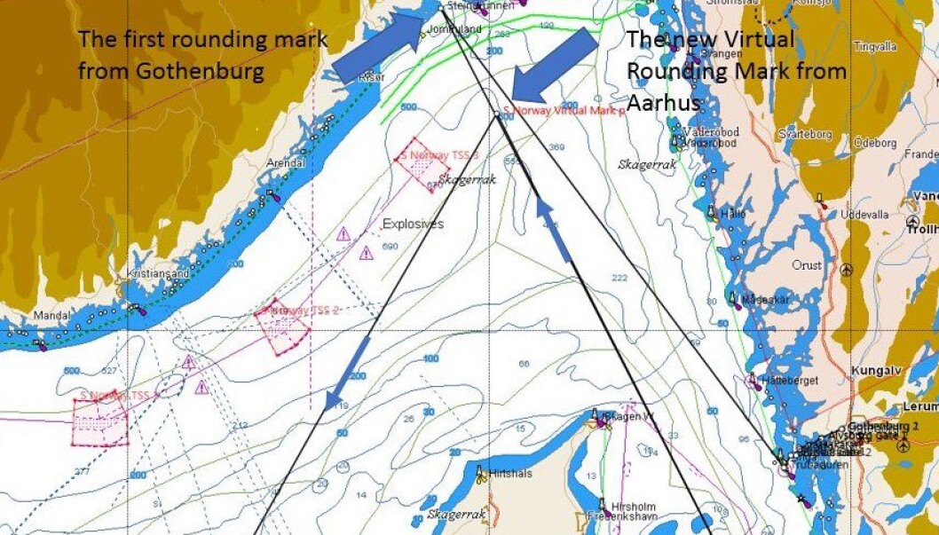 Virtuelt merke i Skagerrak Virtuelt merke i Skagerrak