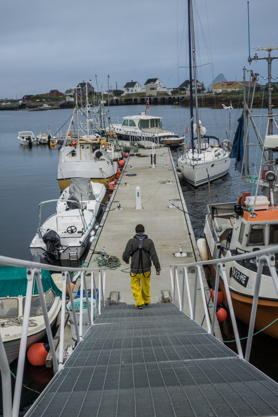 NORDNORGE: August på kaia i Glea, Røstlandet.