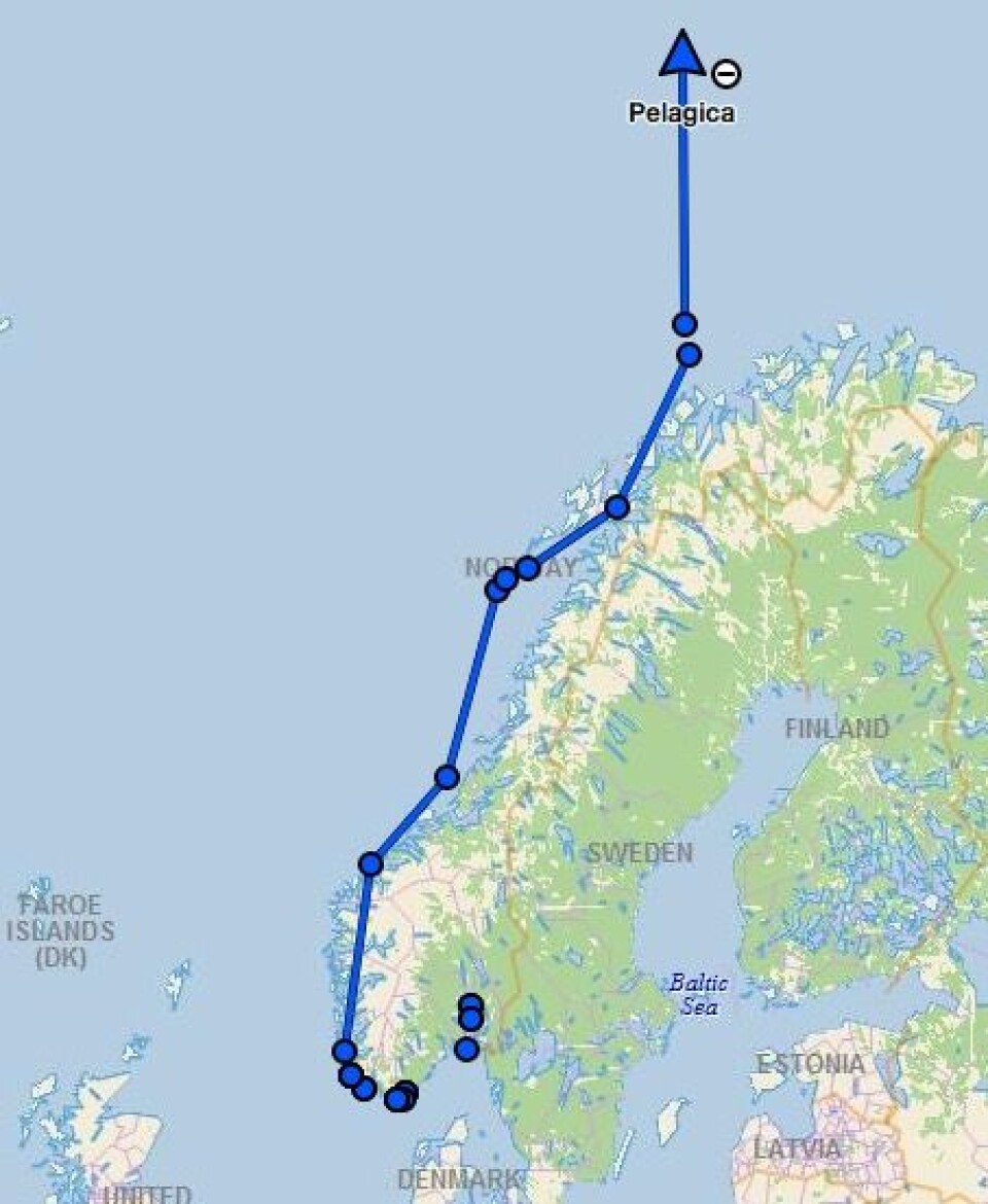 NORDOVER: Ekspedisjonen startet i Drøbak, og har nå nådd Bjørnøya.
