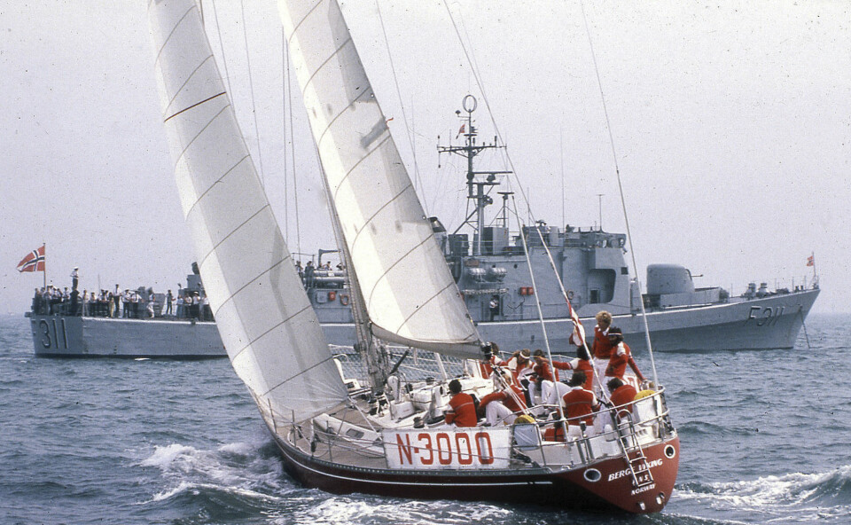 INTERNATIONAL OFFSHORE RULE: «Berge Viking» er en typisk representant for generasjonen av IOR-båter. Typisk for båtene er blant annet den smale hekken.