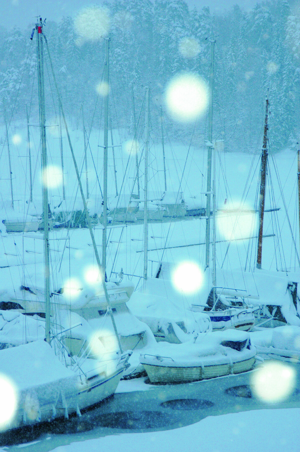 SNØ OG KULDE: Er båten din klar for vinteren? Foto Axel Nissen-Lie