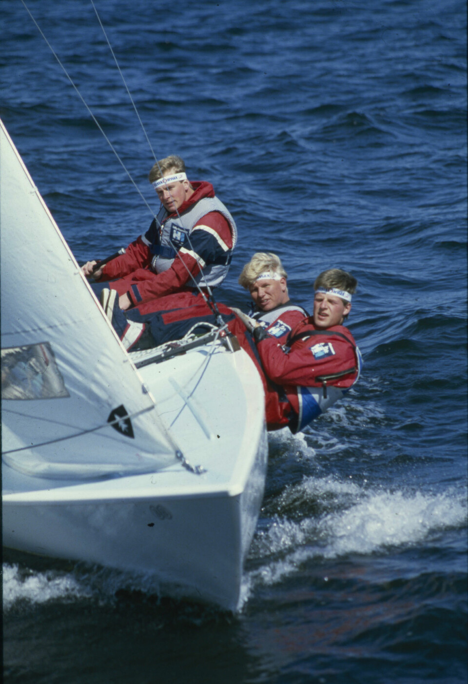 EUROPAMESTER: Terje Wang er en av den norske Soling-historiens profiler og han ble europamester i 1985. På bildet har han med seg Jørn Pettersen og Bjørn Malm.