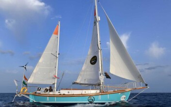 SKØYTE: Tomy seiler en nybygget båt som er en replika av «Suhaili», båten som vant Golden Globe Race for 50 år siden. SKØYTE: Tomy seiler en nybygget båt som er en replika av «Suhaili», båten som vant Golden Globe Race for 50 år siden.