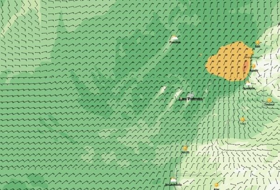 START: Det vil blåse kuling ved starten søndag, med retning fra nord-nordøst. Det gir en rask start på veien over Atlanterhavet. START: Det vil blåse kuling ved starten søndag, med retning fra nord-nordøst. Det gir en rask start på veien over Atlanterhavet.