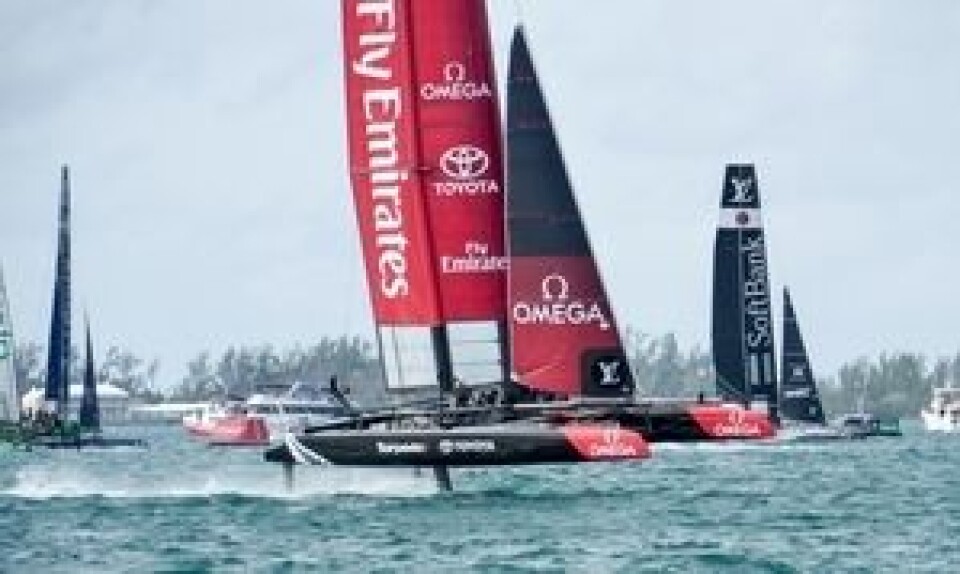 AC45: Team New Zealand leder World Series som seiles i entype-båter på 45 fot.