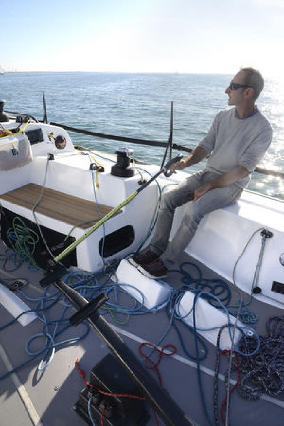 Cockpit: Jean Pierre Kelbert i cockpiten av JPK 1080 under testen i september 2014. Cockpit: Jean Pierre Kelbert i cockpiten av JPK 1080 under testen i september 2014.