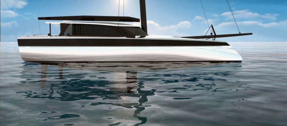 NY: Også Gunboat planlegger nye modeller med nytt formspråk. Disse båtene i samme størrelse får buet stikkjøler som skal redusere dynamisk vekt under fart. NY: Også Gunboat planlegger nye modeller med nytt formspråk. Disse båtene i samme størrelse får buet stikkjøler som skal redusere dynamisk vekt under fart.