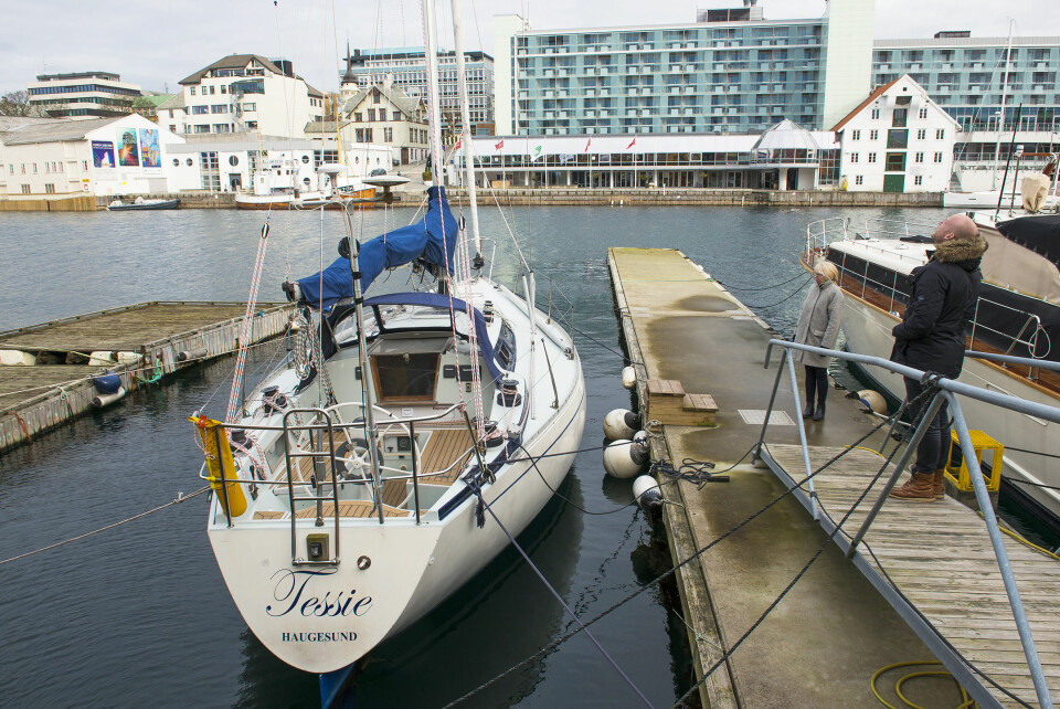 CONTESSA 35: «Tessie» var i 1970-årene en fryktet båt på regattabanen. Nå er båten Erik Martins kjæreste eie som han stadig søker nye opplevelser med.