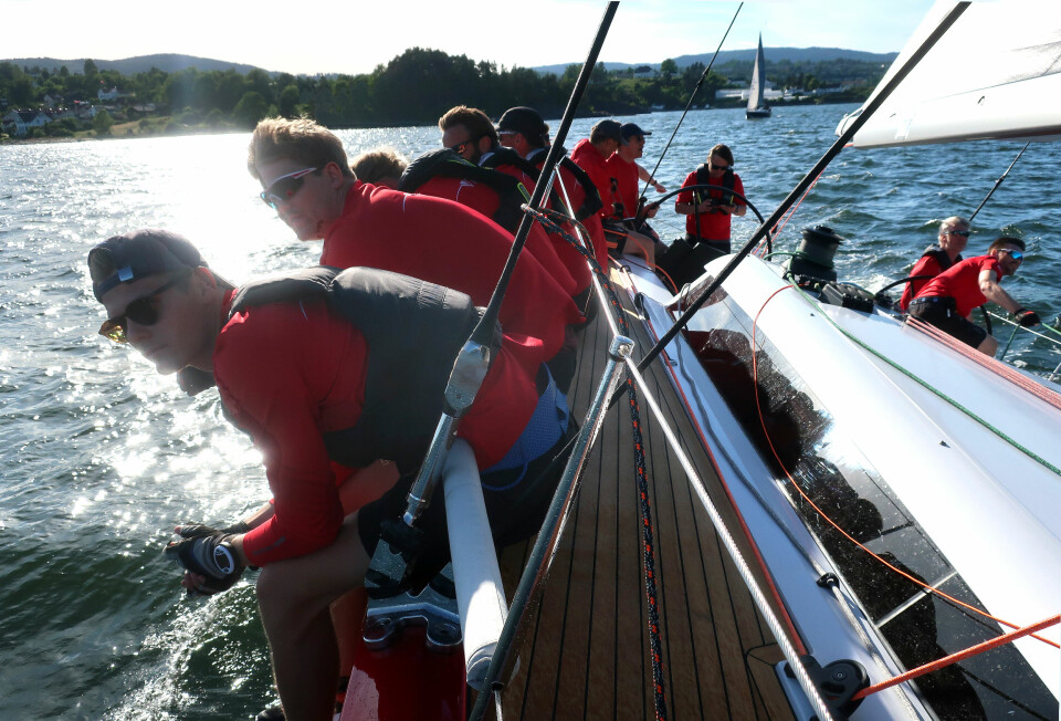 DEBUT: Første regatta med «Proxflyer» ble onsdagsregatta i Asker Seilforening.