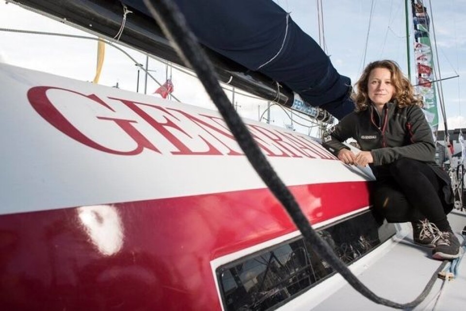 CLASS40: Det stiller to jenter i den minste klassen. her Isabelle Joschke om bord i Generali
