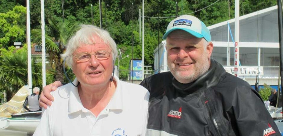 Mastere: Ola M. Johannessen og Petter Fjeld deltar i det største Finnjolle Master-feltet noensinne på Gardasjøen.