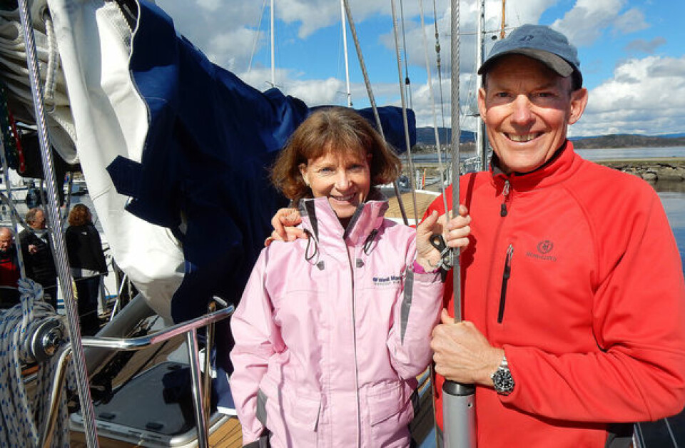 EKSPERTER: Amanda og John Neal var i Norge for å holde foredrag om Stillehavet, og om seiling i hard vær i helgen.