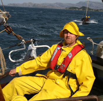 SKIPPER: Johan Petersen hadde ansvaret da «RS10 Christiania» sank. Han har senere seilt skøyta til Russland og Afrika. 
