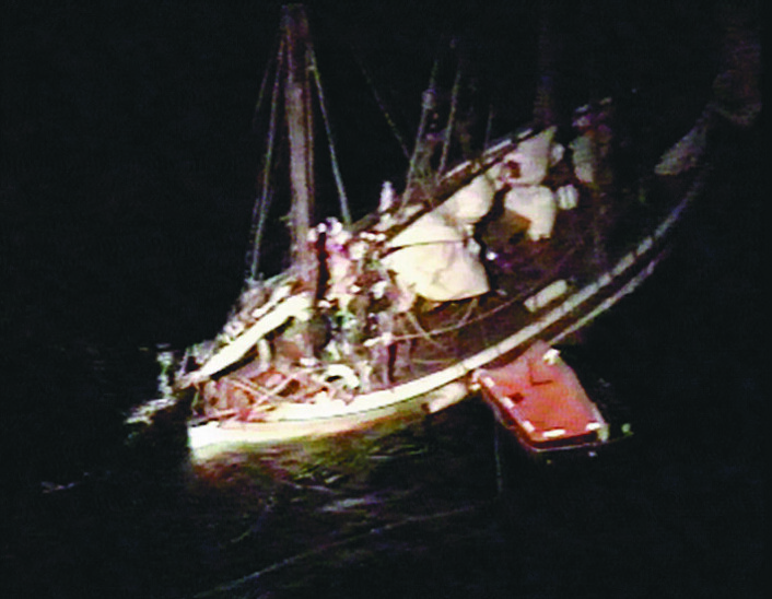 REDDET: Mannskapet ble reddet da båten sank i 1997, mens skøyta ble hevet to år etter. 