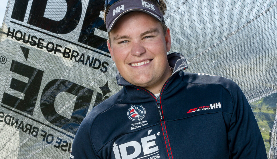 Anders Pedersen fikk fart på båten mot slutten av regattaen og ble vår bestemann i Kiel