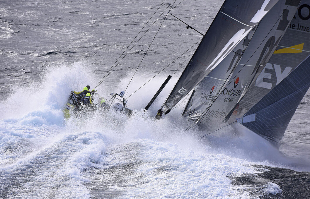 MOT FÆRDER: Slik kan Volvo Ocean Race-flåten komme inn mot Færder dersom Oslo blir pit stop-havn under Volvo Ocean Race. MOT FÆRDER: Slik kan Volvo Ocean Race-flåten komme inn mot Færder dersom Oslo blir pit stop-havn under Volvo Ocean Race.