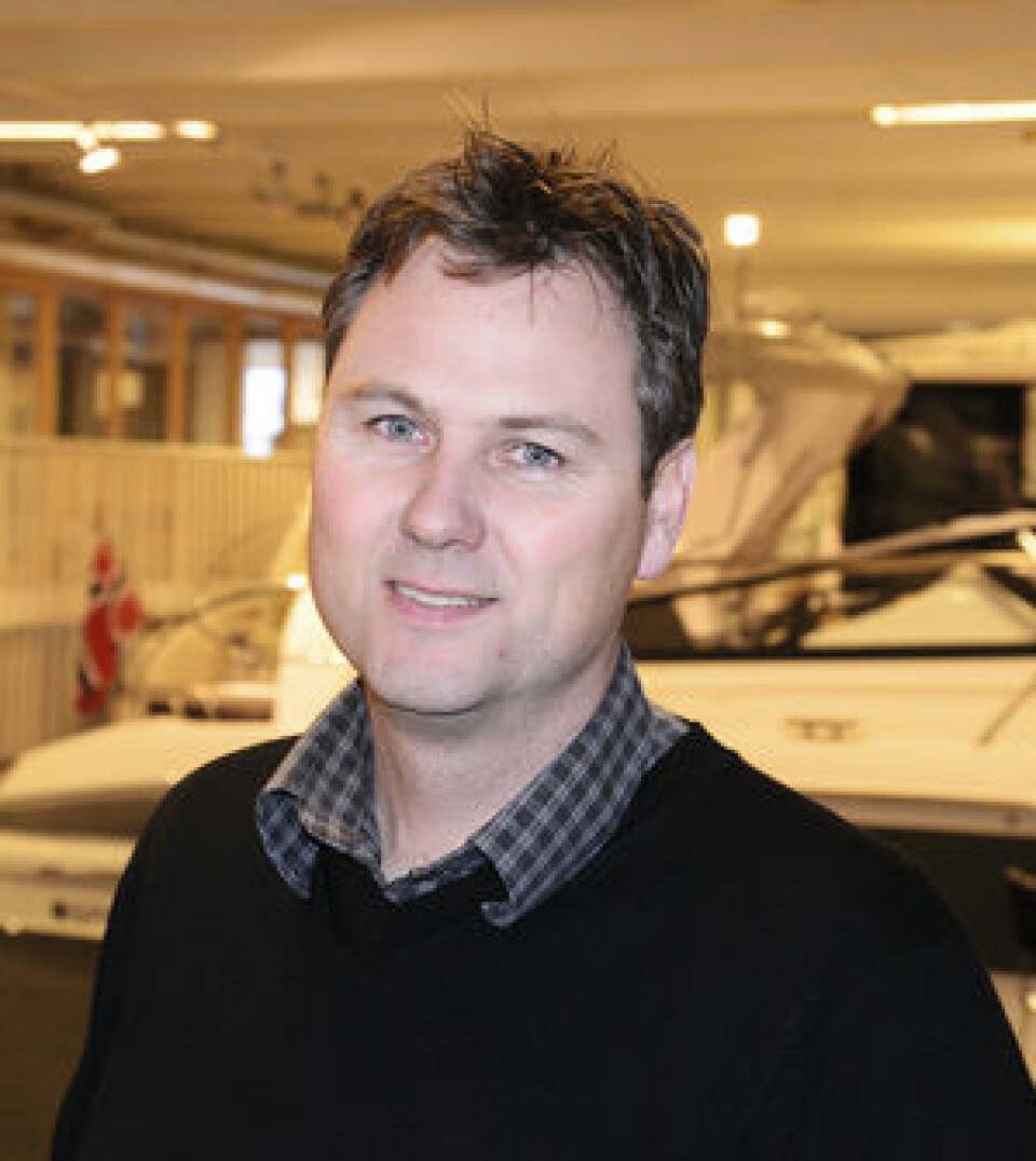 BAVARIA: Lars-Erik Solvang selger motorbåter fra Bavaria, og er i tenkeboksen om å selge seilbåter også.
