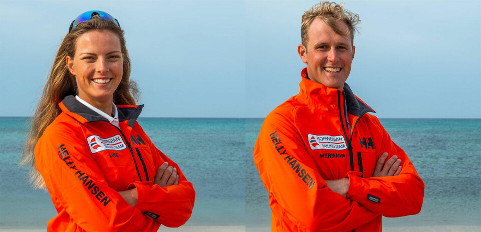 SEILER OM MEDALJER: Line Flem Høst og Hermann Tomasgaard seiler om medaljer i verdenscupen i dag.