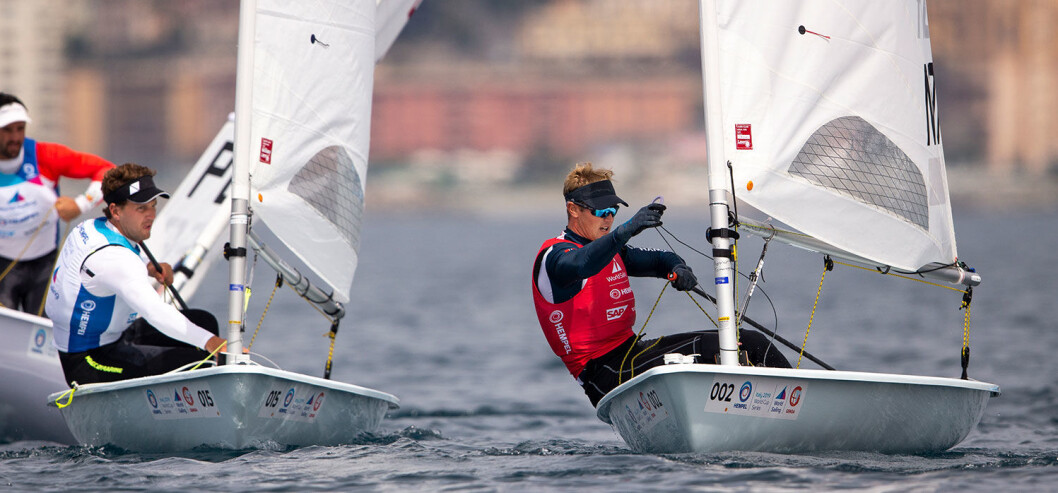 STANG UT: Hermann Tomasgaard viste nok en gang solid form og gleder seg over fremgang i lite vind. Men i kampen om en medalje ble det stang ut denne gangen. STANG UT: Hermann Tomasgaard viste nok en gang solid form og gleder seg over fremgang i lite vind. Men i kampen om en medalje ble det stang ut denne gangen.