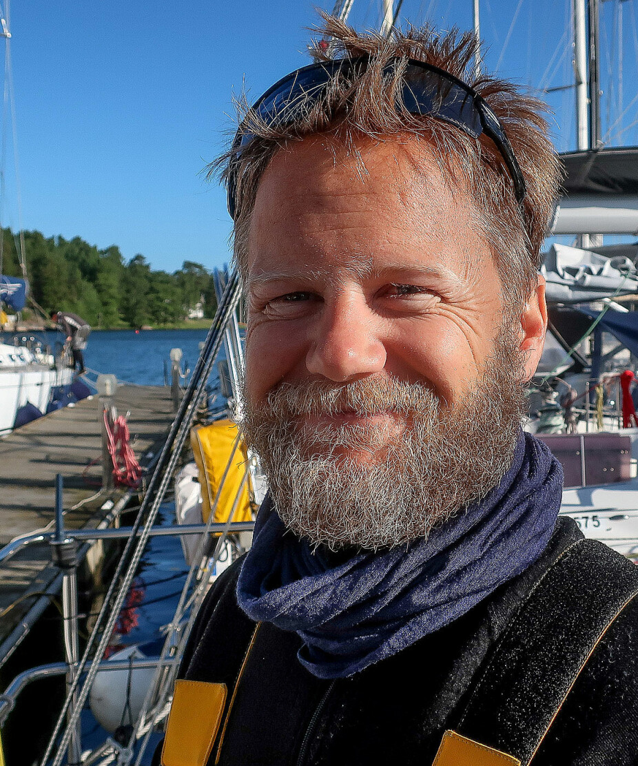 BYTTER: Sigmund Hertzberg ønsker å bytte sin 40-foter til en mindre båt.