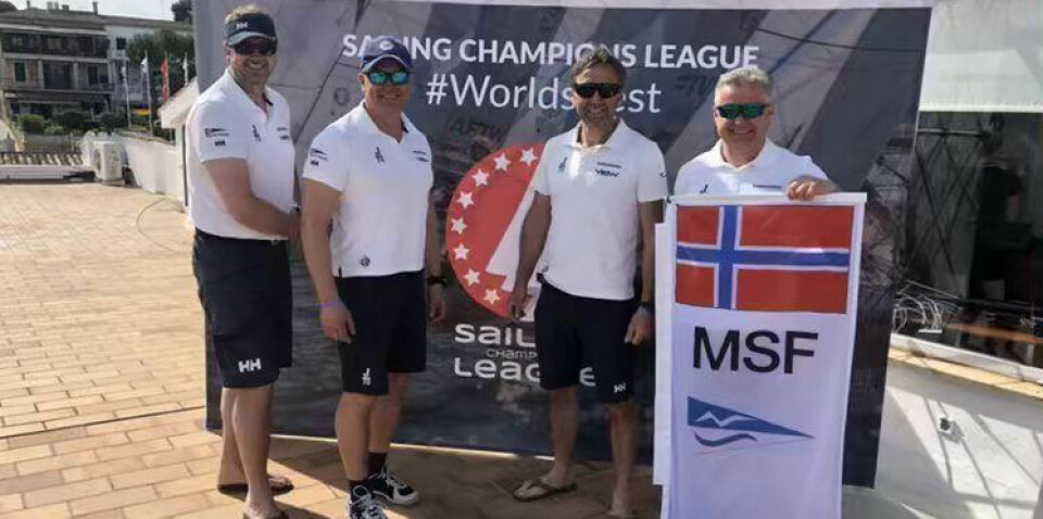 PÅ MALLORCA: Seilere fra Moss Seilforening er på Mallorca for å kvalifsiere seg til finalen i Sailing Champions League.