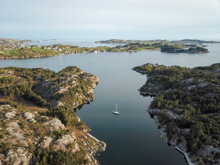 SØRVESTLANDET: Simetra for anker i Kvernavågen ved Egersund. SØRVESTLANDET: Simetra for anker i Kvernavågen ved Egersund.