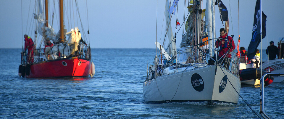 HELT:  Tapio Lehtinen seilte en Gaia 36, «Asteria», forløperen til Swan 36, men med lang kjøl.
