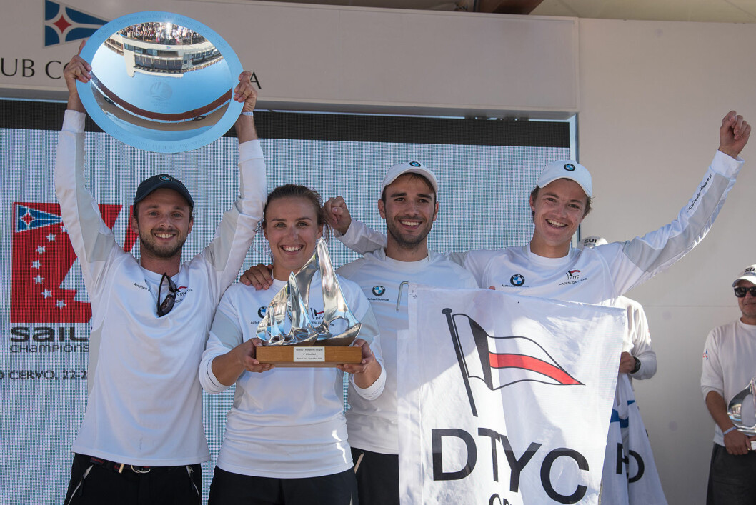 TIL TOPPS: Årets vinnere av Sailing Champions League kom fra den tyske foreningen Deutscher Touring Yacht-Club.