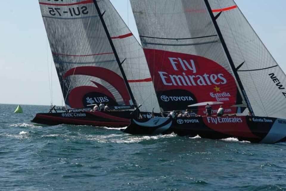 Å forflytte et America's Cup team