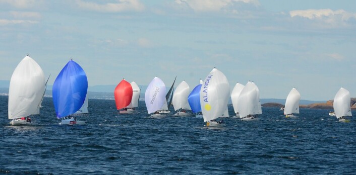 HANKØ: J/70 er den største klassen under Grundig Hankø Race Week. HANKØ: J/70 er den største klassen under Grundig Hankø Race Week.
