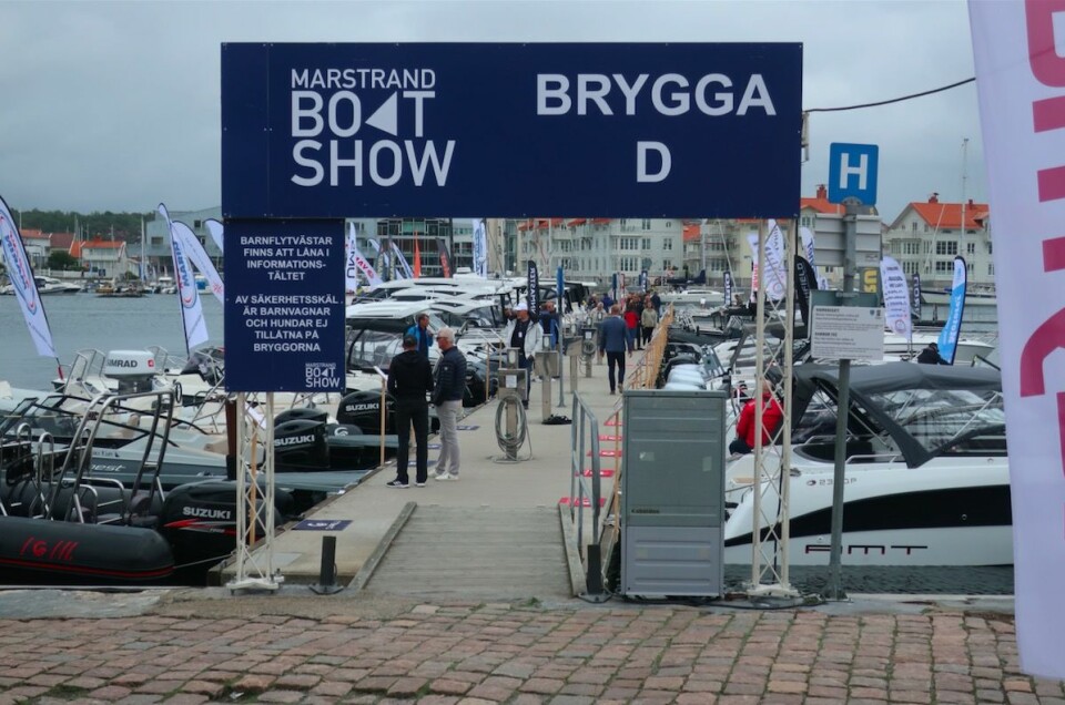 MARSTRAND: Det var god plass på bryggene under Marstrand Boat Show fredag.