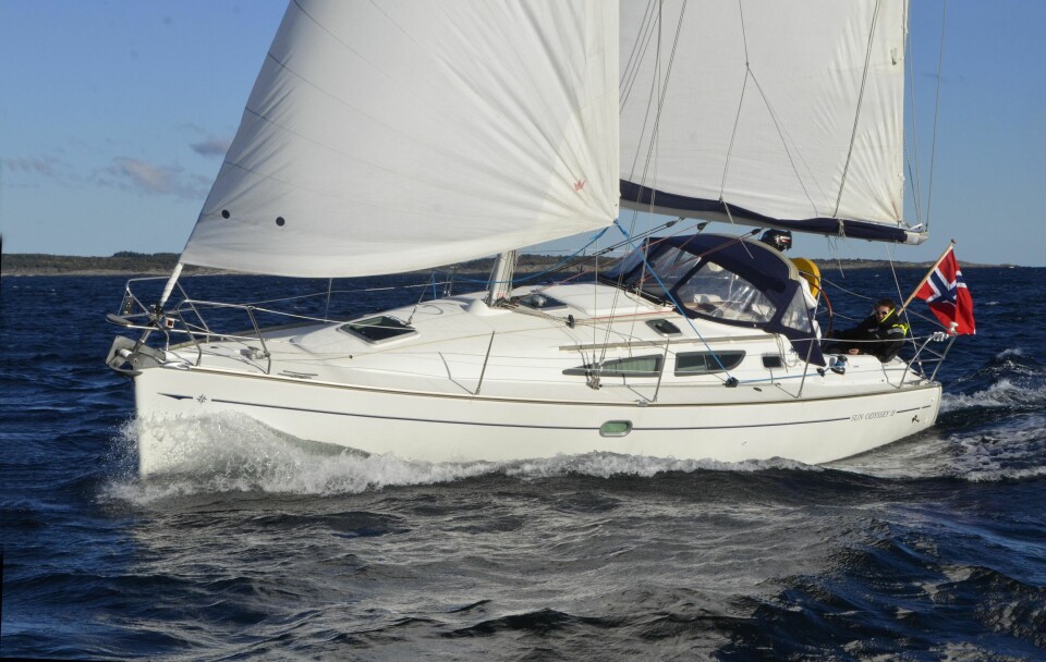 BRUKT: Sun Odyssey 35 solgte i hundretall og er nå blitt en fornuftig og prisgunstig bruktbåt.