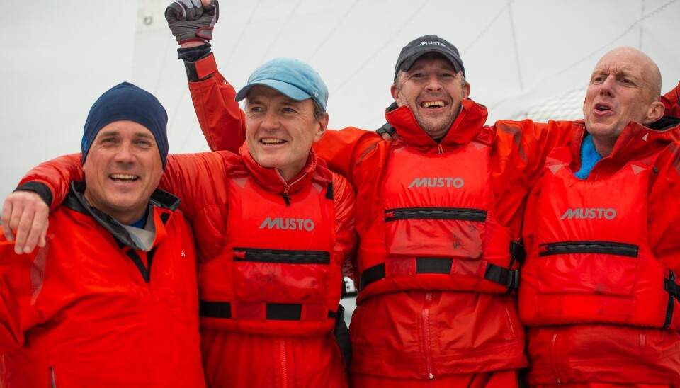 Kristoffer Spone, Christen Horn Johannessen, Sigurd og Børre Hekk Paulsen leder etter første dag i NM for Melges 24.