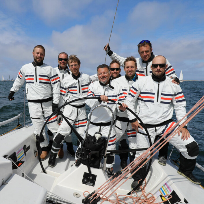 BLUR: Peter Gustafsson og laget spm seilte Rolex Middel Sea Race. 
