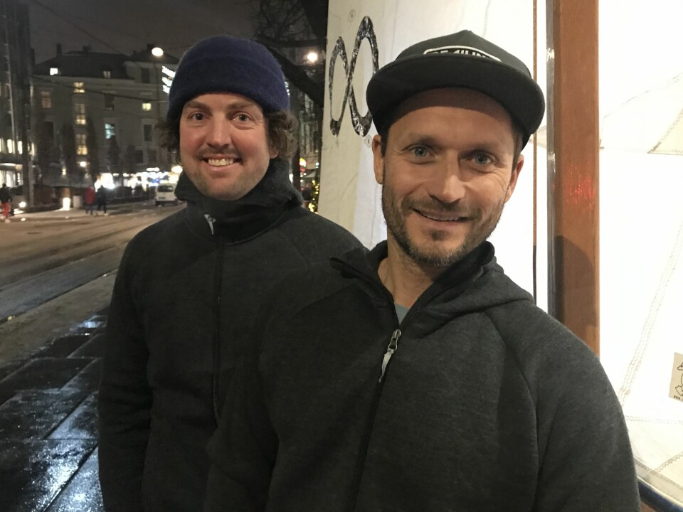EKSPEDISJON: Marius Olsen og Morten Christensen seilte 20. juli fra Fredrikshavn mot Norge.