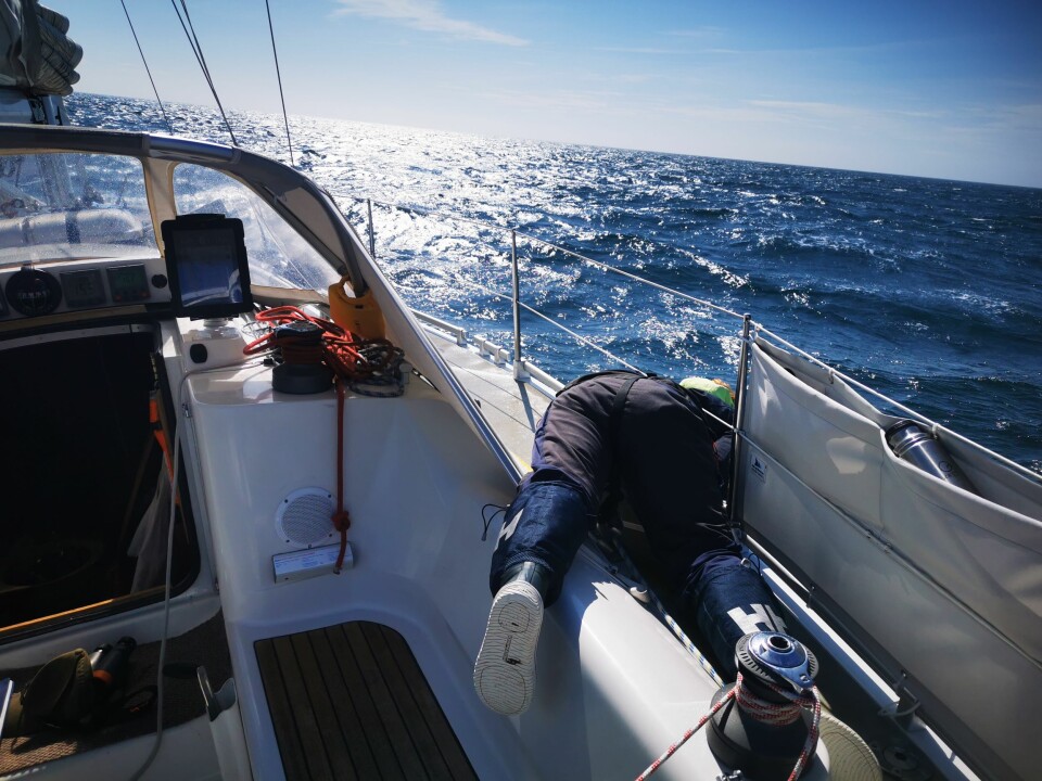 SJØSYK: Innlandsgutten måtte ta ansvar når kapteinen matet krabbene i Nordsjøen.