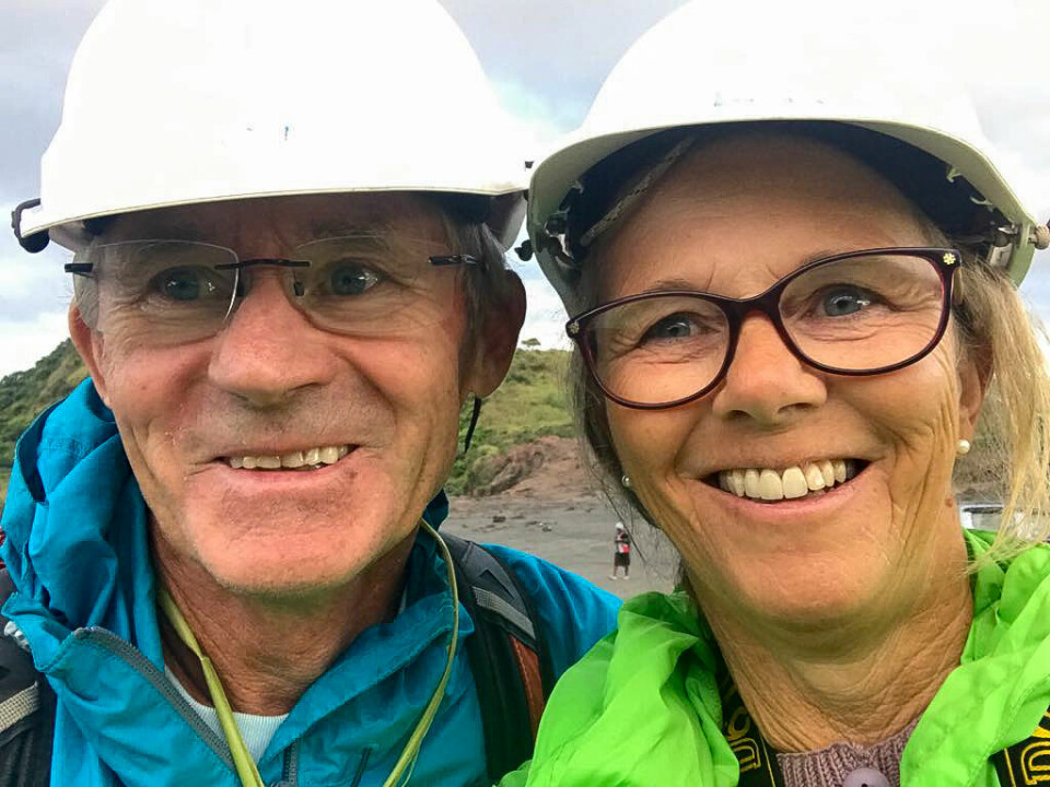 PÅ LANGTUR: Erik Føyn og Britt Eikemo har vært på tur i snart fem år.