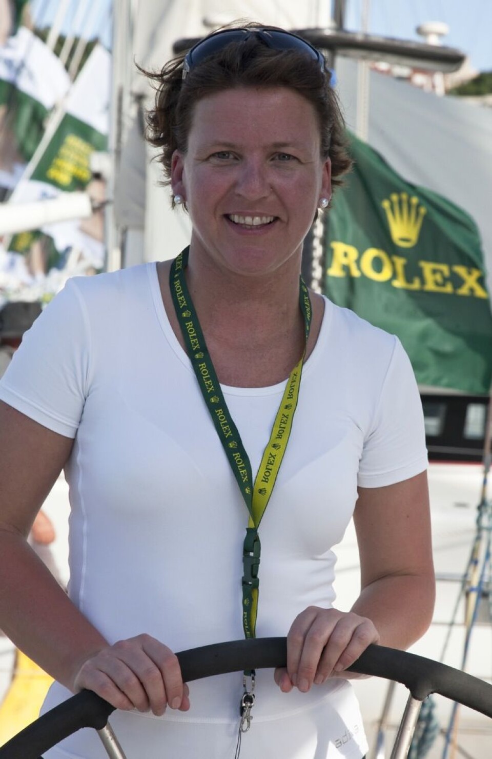 Lisbeth Røbekk, norwegian crew member on SAILING SERVICES ANSONSAILING SERVICES ANSON, Sail Number: 8848, Skipper: Richard Christian, State: NSW, Division: PHS, Design: Open 60, LOA (m): 20.15, Draft: 3.98