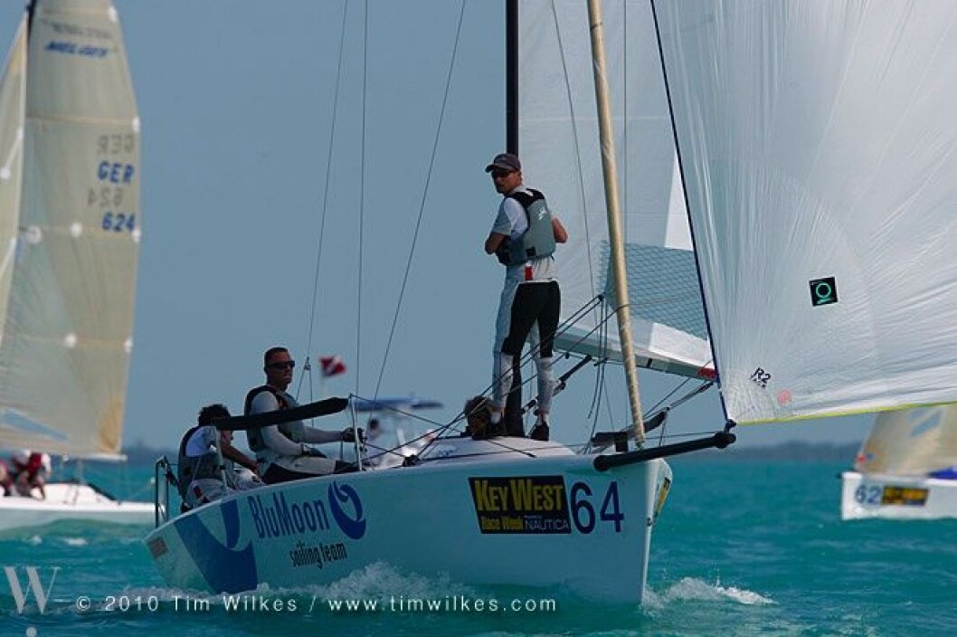 Mange vindkantringer i Key West Mange vindkantringer i Key West